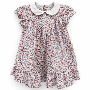 Janie and Jack Baby Ditsy Strawberry Floral Dress: 12-18 months